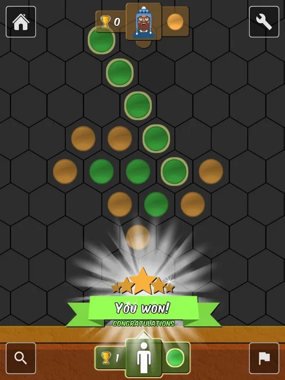 Five In a Row Hexagon iPad  स्क्रीनशॉट