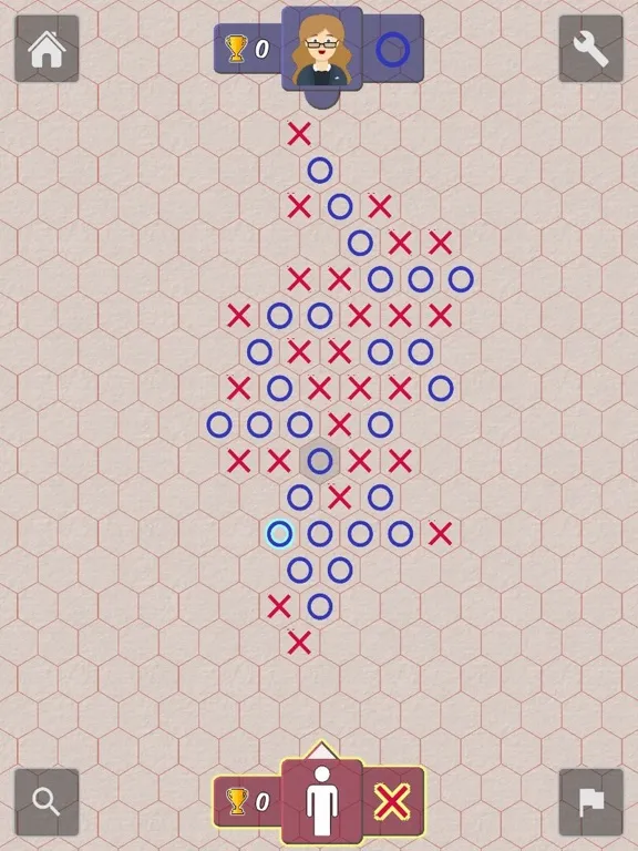 Five In a Row Hexagon iPad  स्क्रीनशॉट