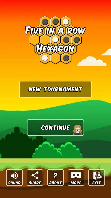 Five In a Row Hexagon स्क्रीनशॉट