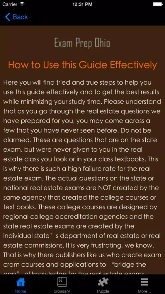 ExamPrepOH - Ohio Real Estate Agent Exam Prep.应用截图