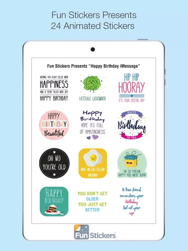Capturas de tela do Happy Birthday Series One iPad 