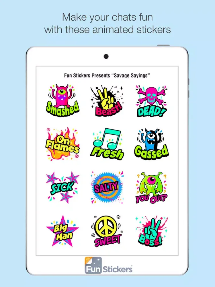 Скриншоты Savage Sayings iSticker iPad 