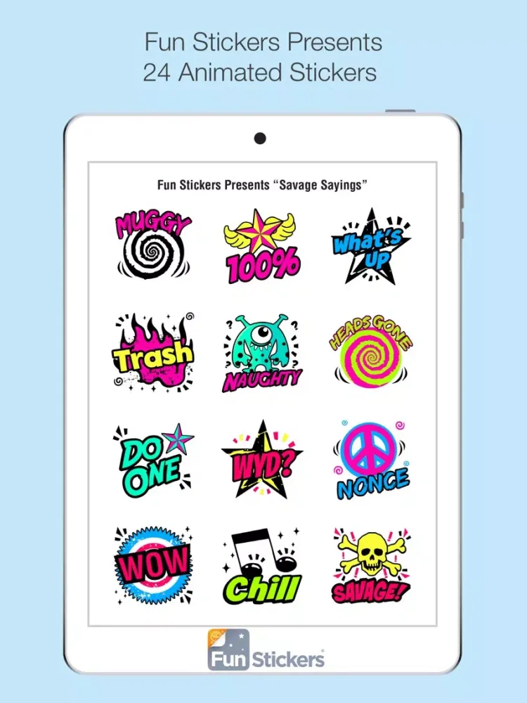 Скриншоты Savage Sayings iSticker iPad 