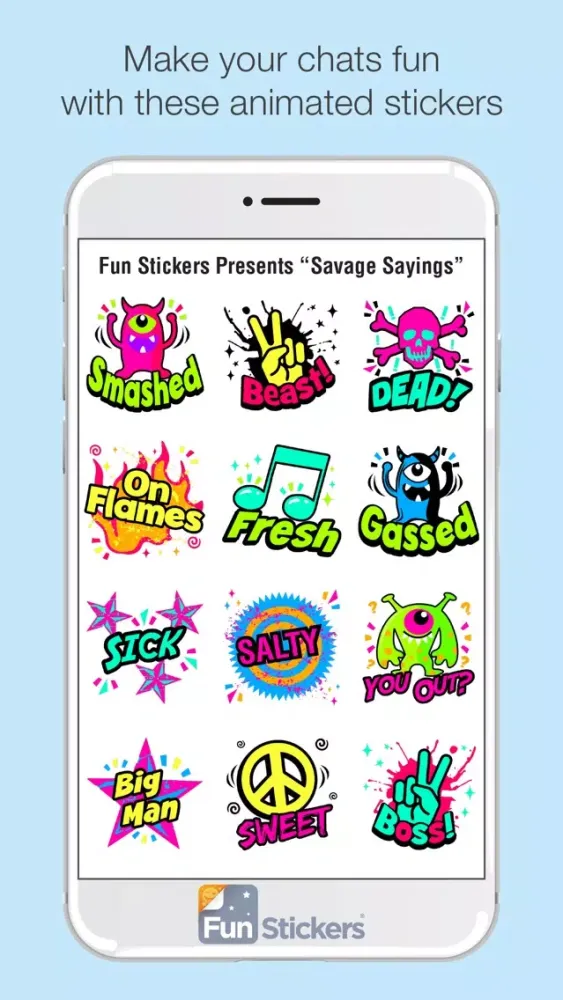 Скриншоты Savage Sayings iSticker