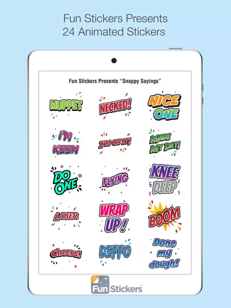 Captures d'écran de Snappy Sayings iSticker iPad 