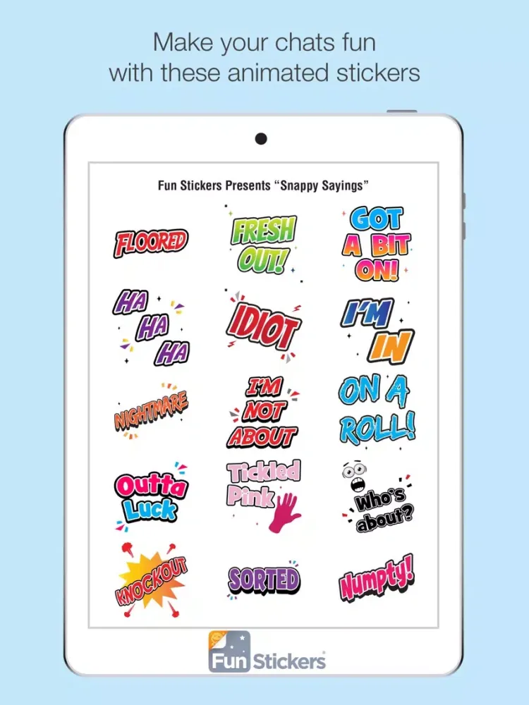 Captures d'écran de Snappy Sayings iSticker iPad 