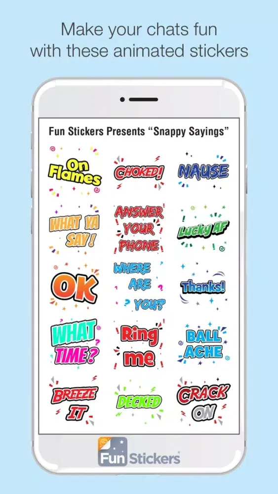 Captures d'écran de Snappy Sayings iSticker