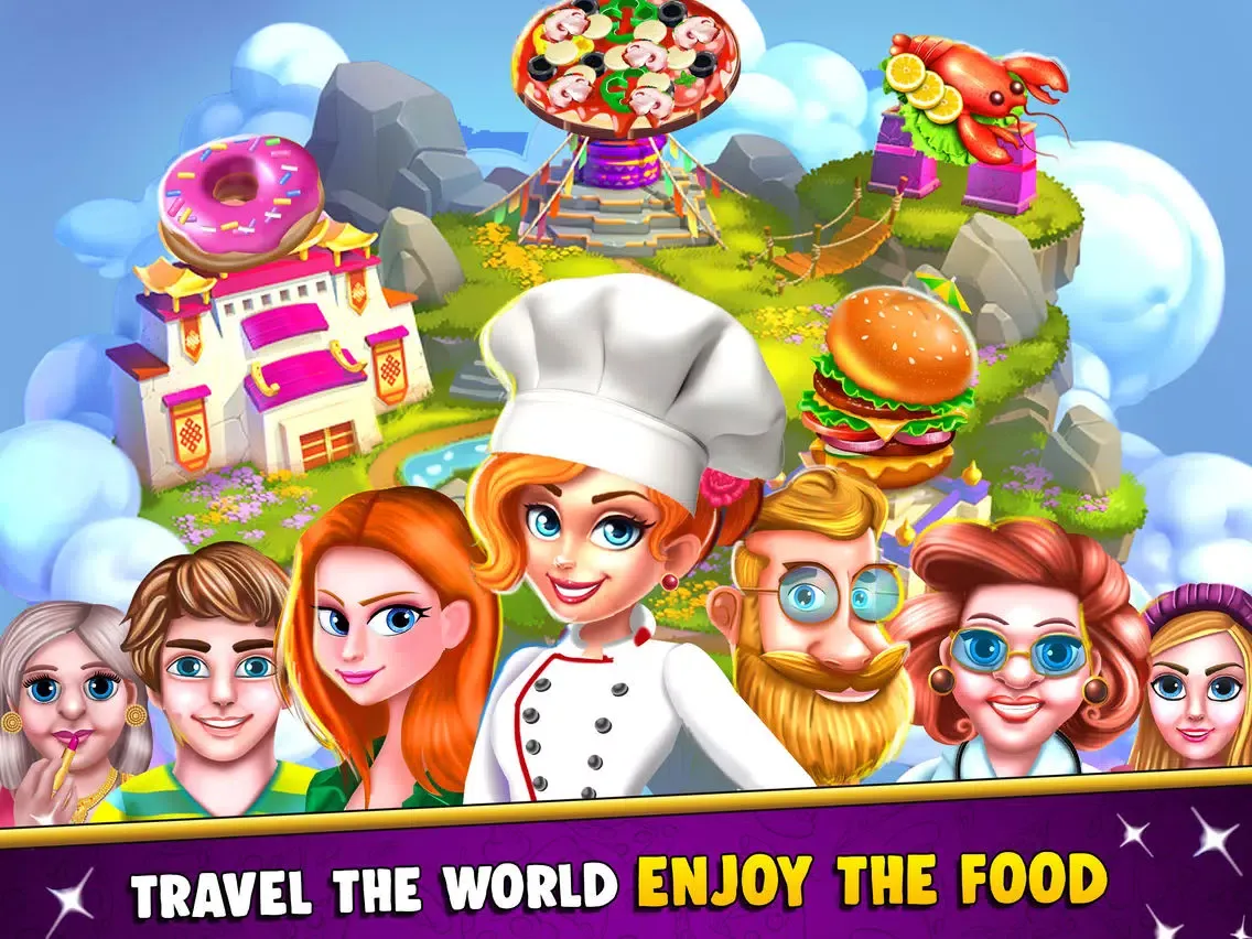 Capturas de tela do Cooking Story Chef Food Games iPad 