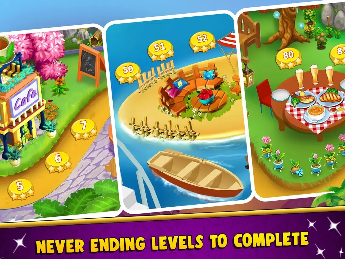 Capturas de tela do Cooking Story Chef Food Games iPad 