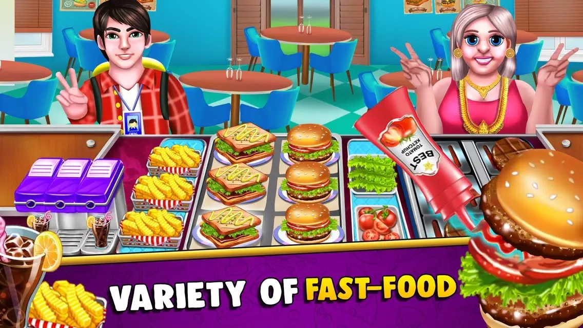Capturas de tela do Cooking Story Chef Food Games