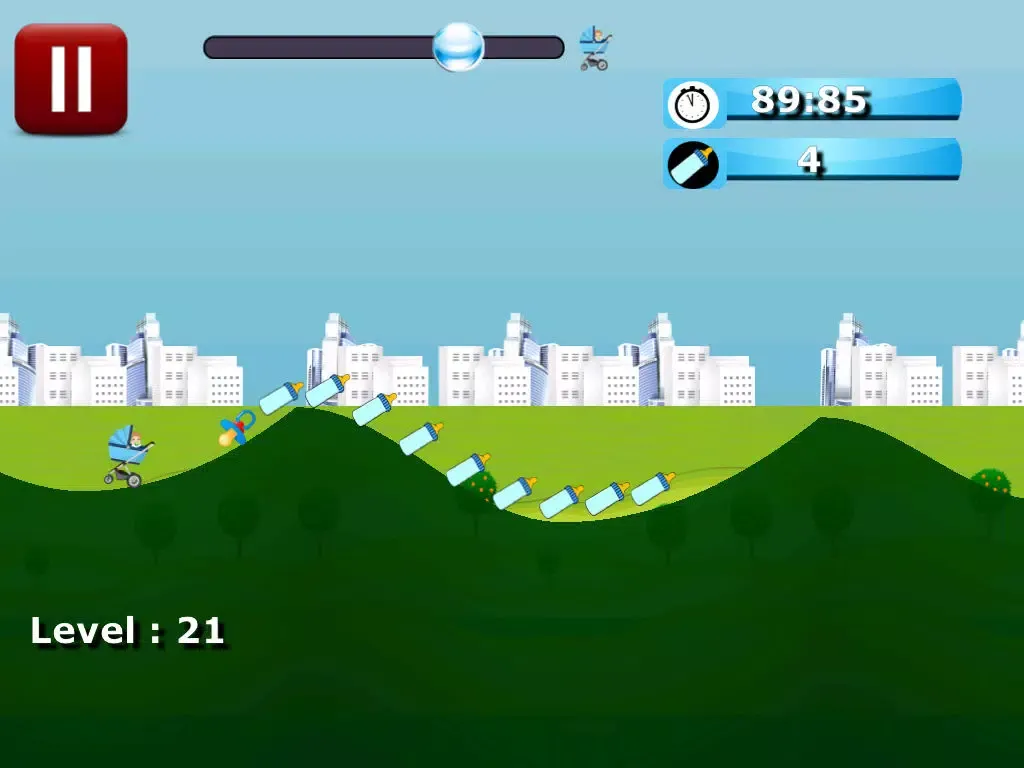 Zrzuty ekranu Cool Runaway Baby Stroller Race FREE iPad 