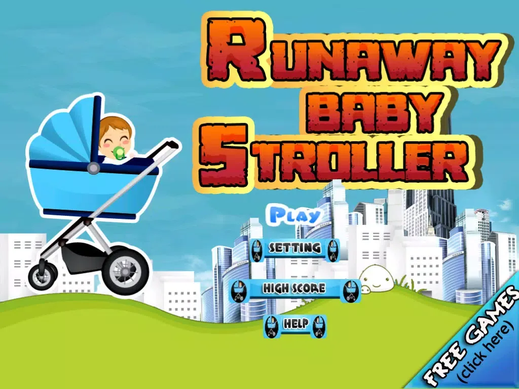 Zrzuty ekranu Cool Runaway Baby Stroller Race FREE iPad 