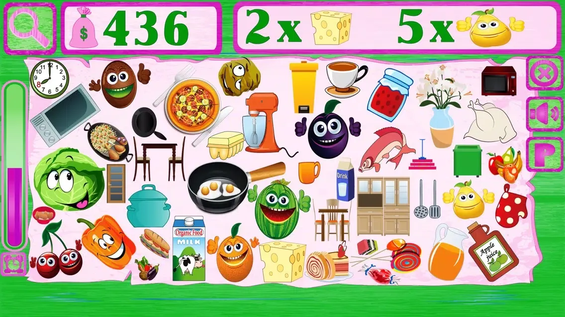 Hidden Objects in Kitchen Game سکرین شاٹس