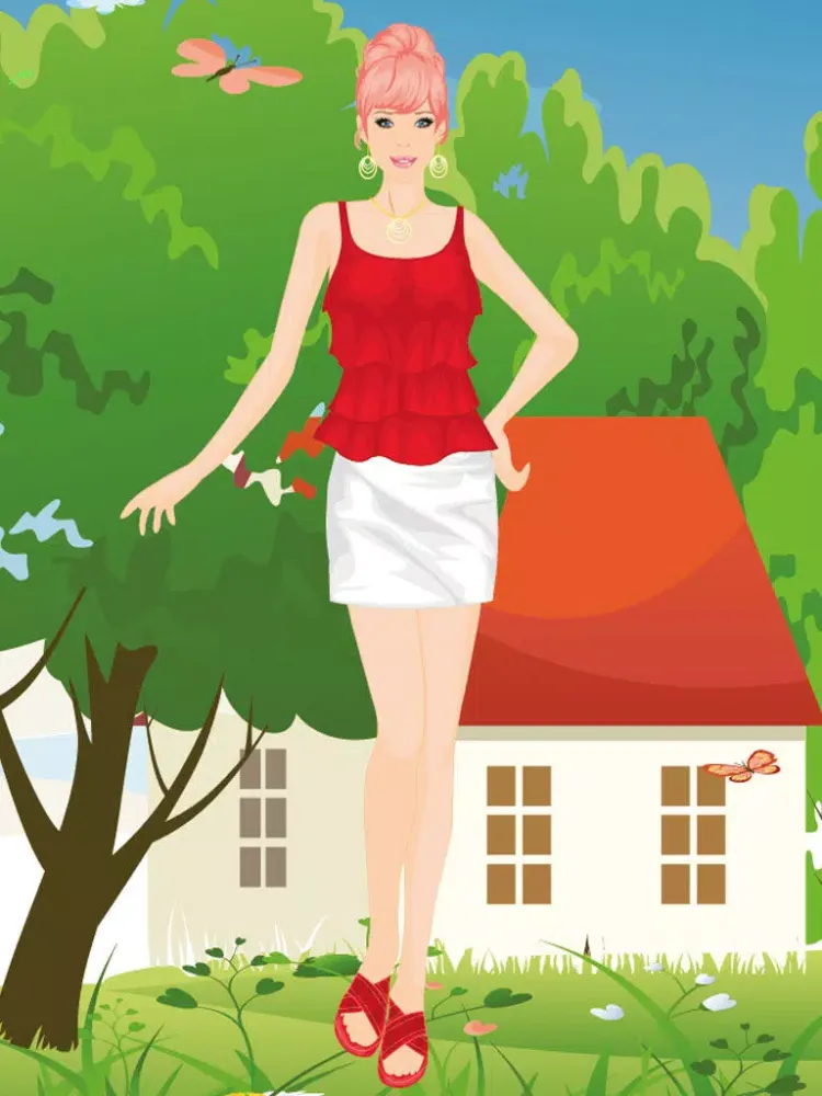 Spring Fashion Dress Up Game iPad  Screenshots