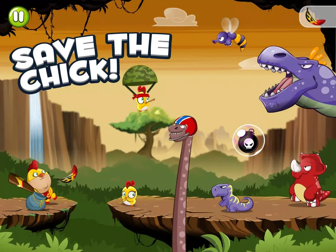 Tangkapan layar Chicken Boy iPad 