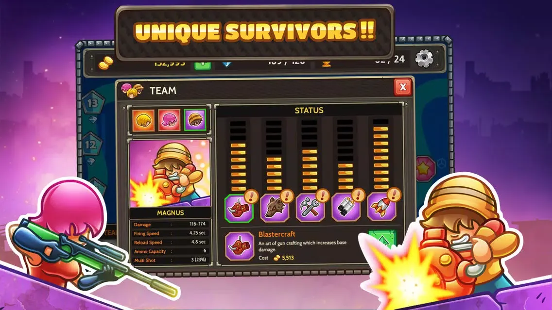 Capturas de tela do Zombo Buster Rising