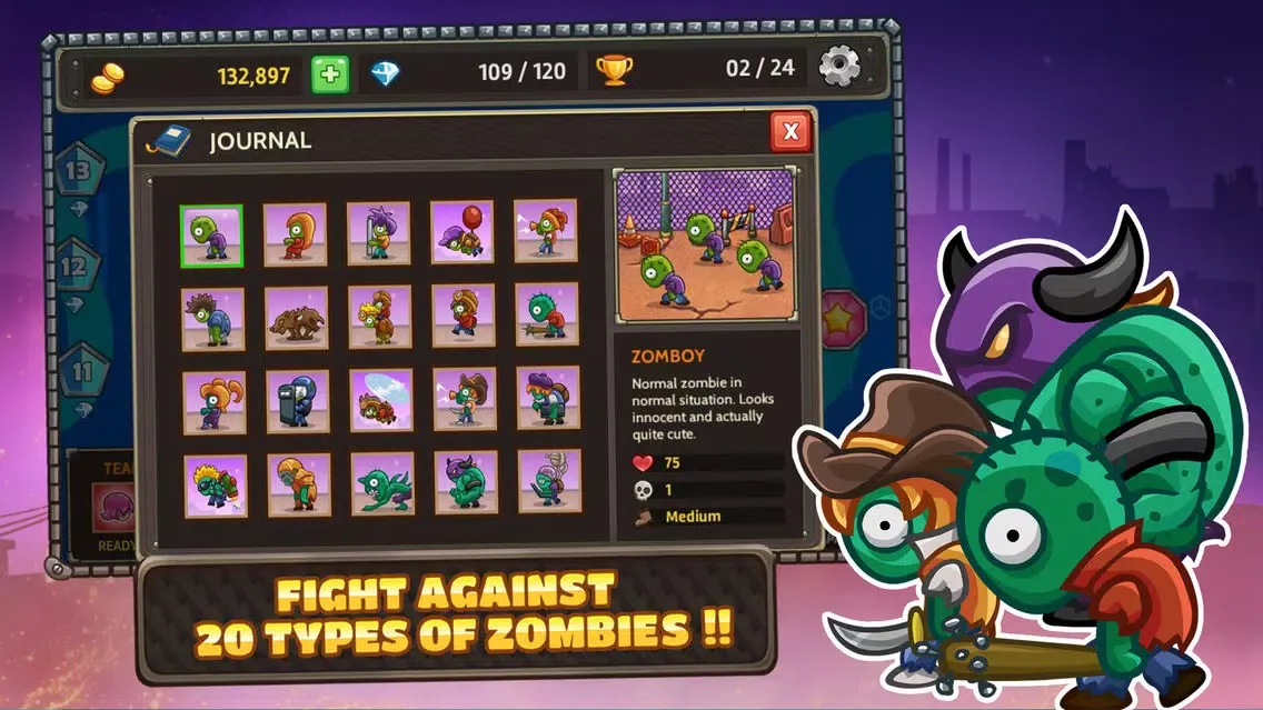 Capturas de tela do Zombo Buster Rising