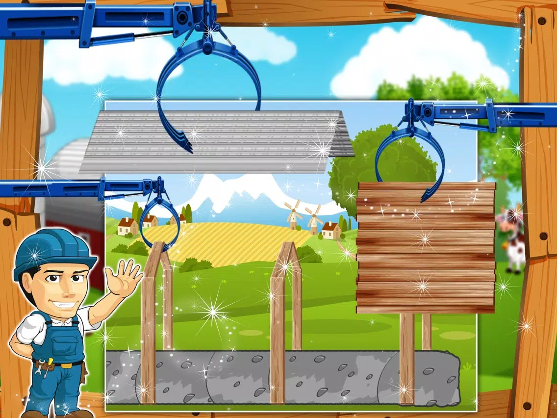 Build a Cattle House – Farm Village game iPad  スクリーンショット