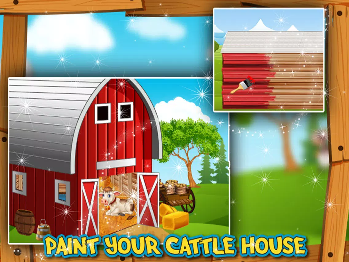 Build a Cattle House – Farm Village game iPad  スクリーンショット