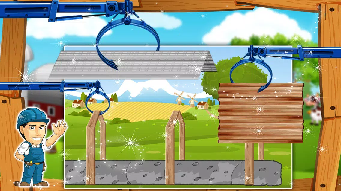 Build a Cattle House – Farm Village game スクリーンショット