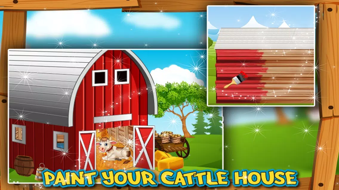 Build a Cattle House – Farm Village game スクリーンショット