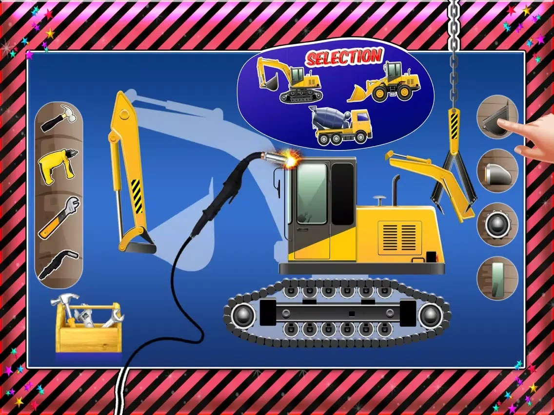 Captures d'écran de Build Construction Machines & Auto Shop Game iPad 
