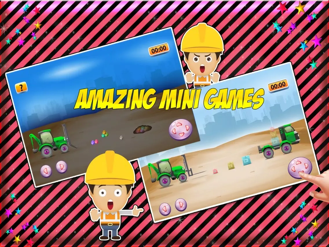 Captures d'écran de Build Construction Machines & Auto Shop Game iPad 