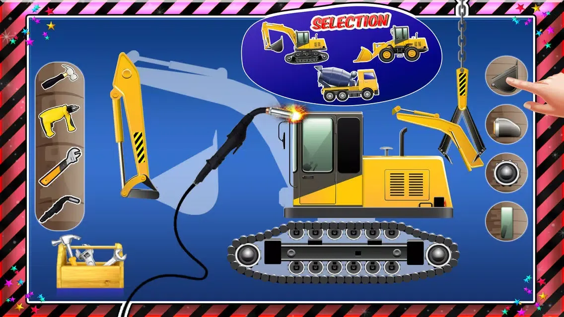 Captures d'écran de Build Construction Machines & Auto Shop Game