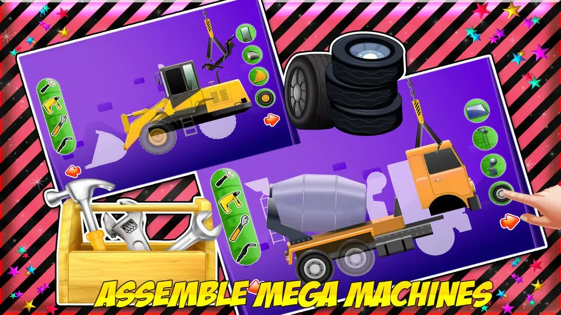 Captures d'écran de Build Construction Machines & Auto Shop Game