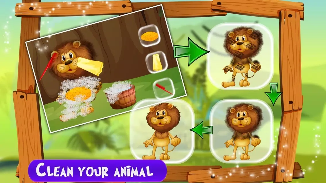 Capturas de tela do Jungle Animal Salon Braiding –Wild Pets haircut