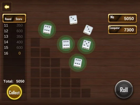 Скриншоты Farkle Dice 3d 1000 Game iPad 