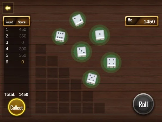 Скриншоты Farkle Dice 3d 1000 Game iPad 