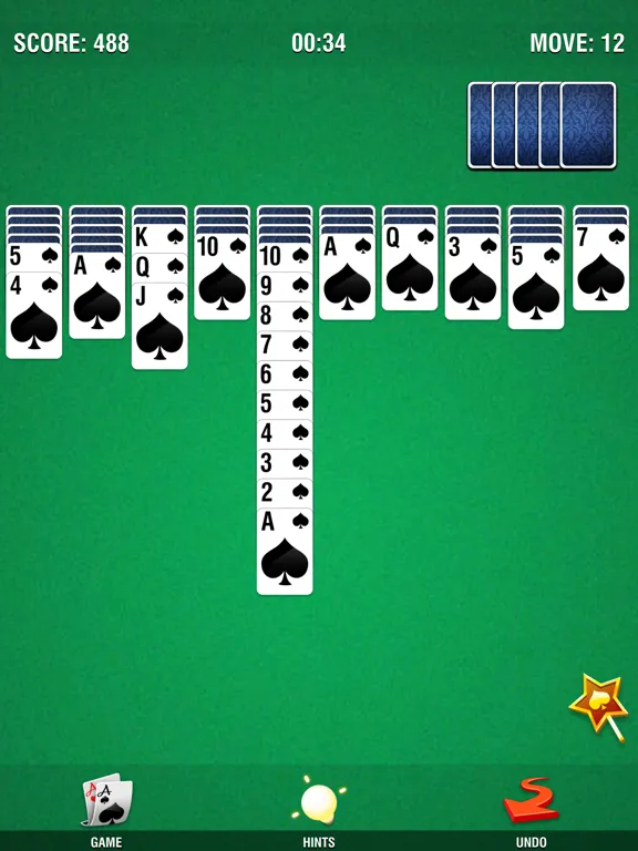 Скриншоты Spider Solitaire for Seniors iPad 