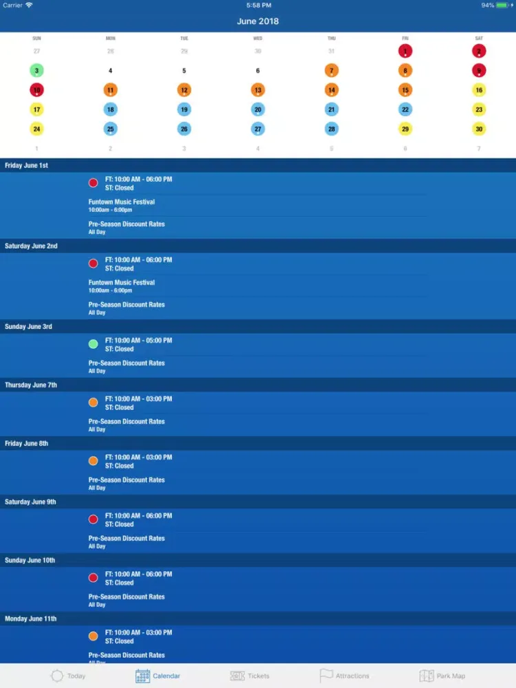Captures d'écran de Funtown Splashtown U.S.A. iPad 