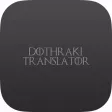 Dothraki Translator