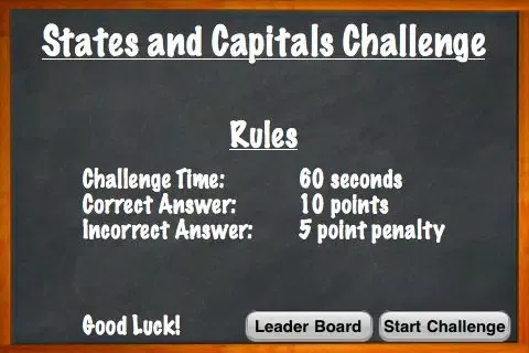 Скриншоты States and Capitals Challenge Lite – Flash Cards Speed Quiz for the United States of America