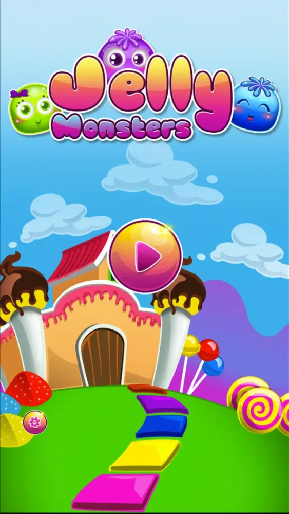 A Cute Jelly Monsters - Popping Match Game! 스크린샷