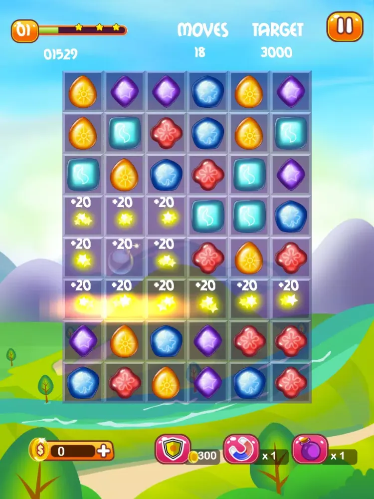 A+ Elemental Stones: Earth, Water, Air, Fire & Gems iPad 应用截图