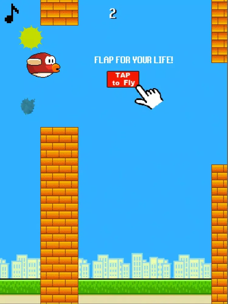 Tangkapan layar Challenge: Flappy Wings iPad 