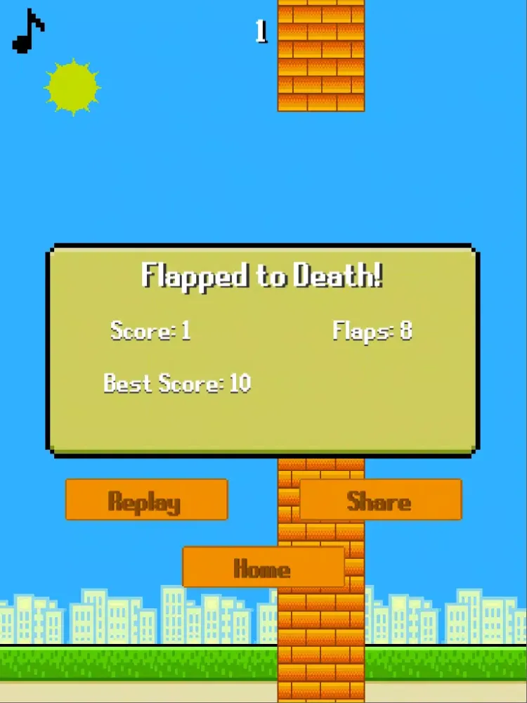 Tangkapan layar Challenge: Flappy Wings iPad 