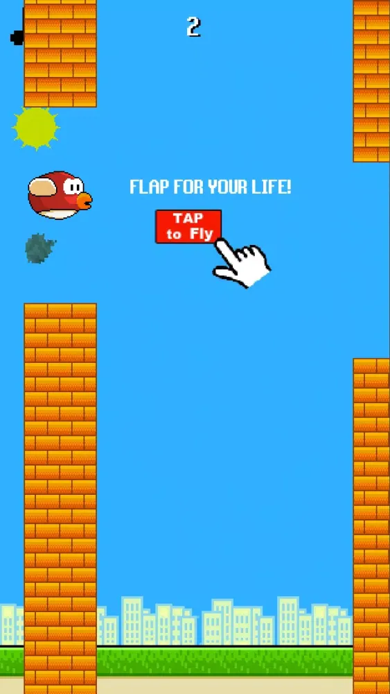 Tangkapan layar Challenge: Flappy Wings