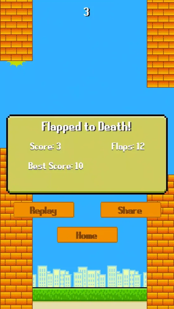 Tangkapan layar Challenge: Flappy Wings