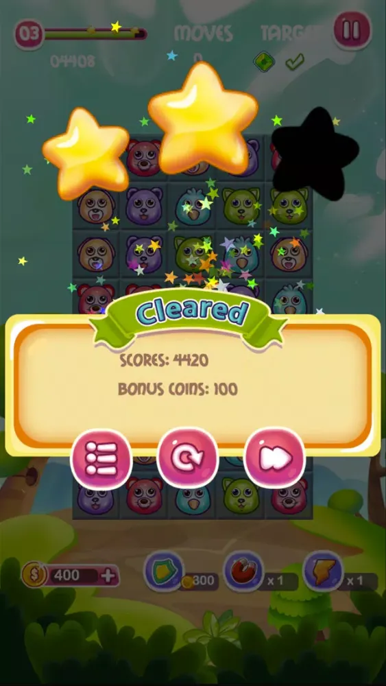 Captures d'écran de Jelly Pet Crush - Match & Pop cute kittens, birds, piggies, puppies and baby bears