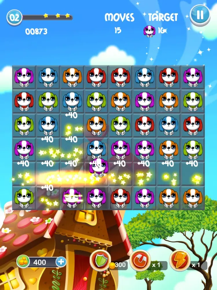 Juicy Pet Mania - Match 3 game with cute puppies iPad  Ekran Görüntüleri