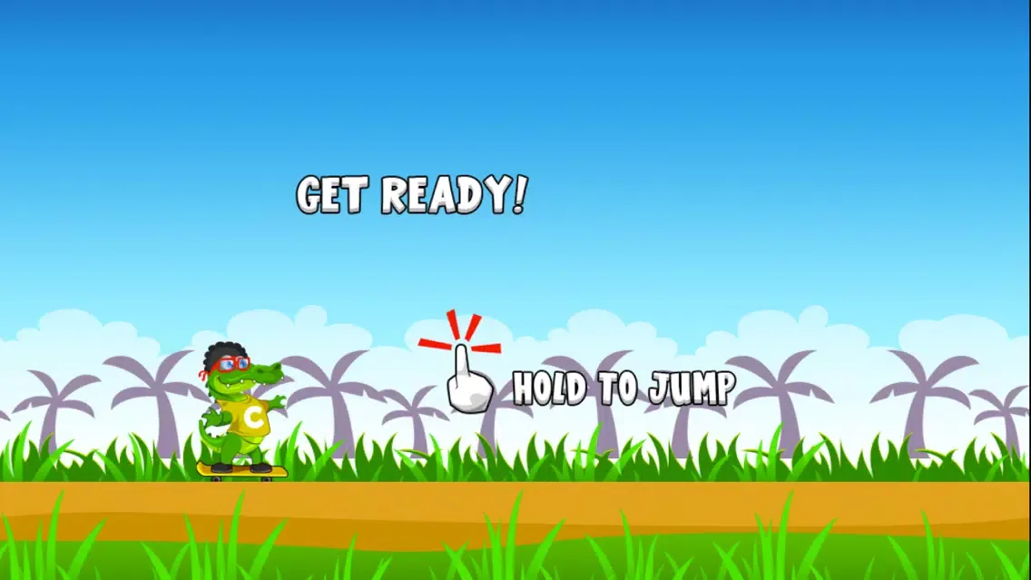 Capturas de tela do A Jumpy Croc
