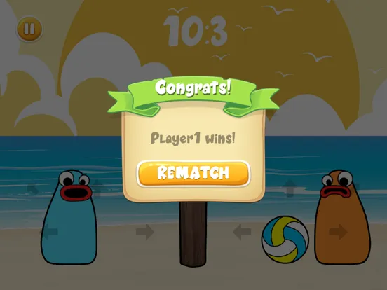Beach Volleyball (2 players) iPad 应用截图