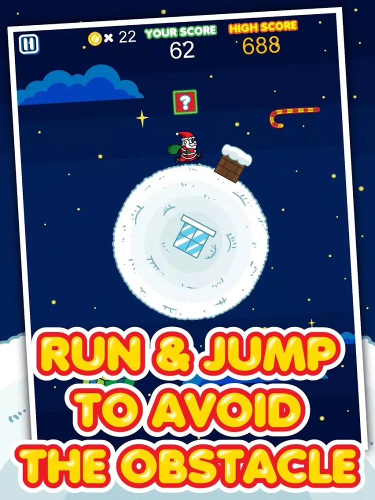 Screenshot di Amazing X'mas Planet - Hohoho ! Santa Claus Perfect Run & Dash On Christmas Day iPad 