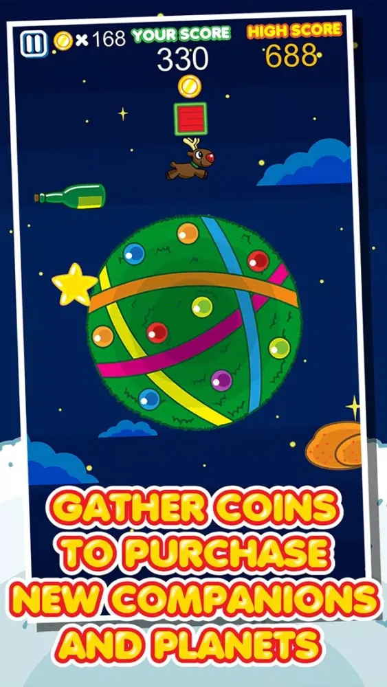 Screenshot di Amazing X'mas Planet - Hohoho ! Santa Claus Perfect Run & Dash On Christmas Day
