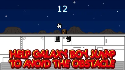 Screenshot di Galaxy Boy Black & White - 8 Bit Spaceman Bouncy Fever