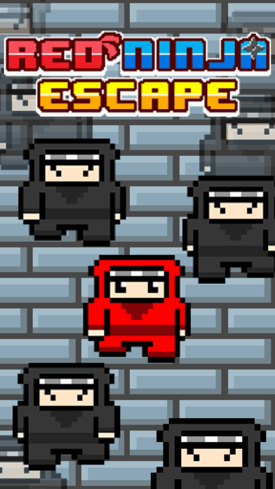 Ảnh chụp màn hình của Red Ninja Escape - Go Run Away Challenge 8 bit Games